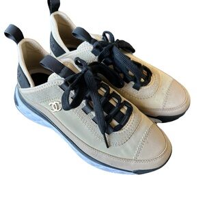 Chanel Velvet Sneakers